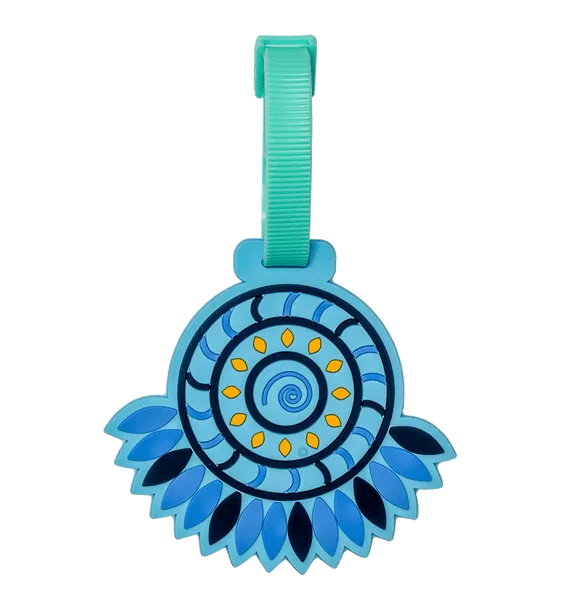 Spencil Bag Tag - Boho Blue