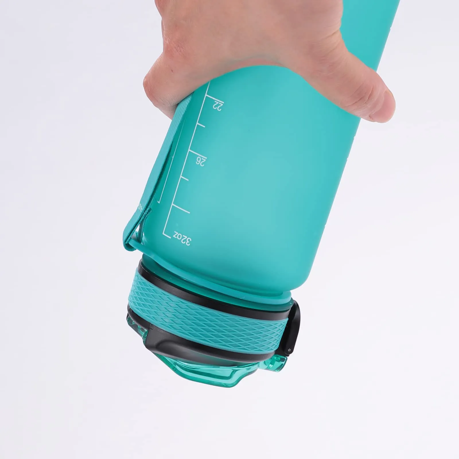 The Better Home Sipper Water Bottle For Adults 1 Litre | Motivational Gym Water Bottle 1  Litre with Measurements | Sports Water Bottle | Unbreakable Sipper Bottle (Light Blue)