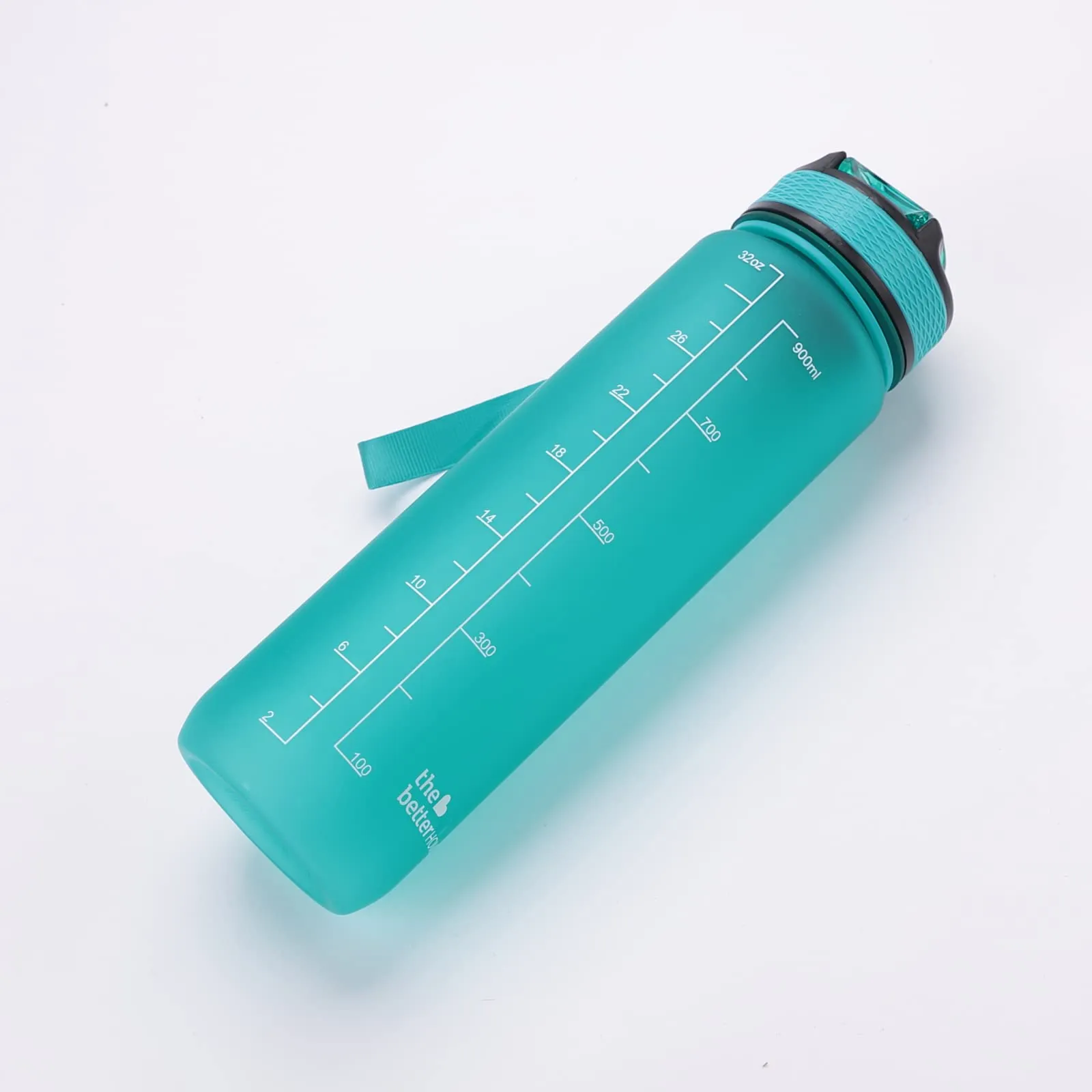 The Better Home Sipper Water Bottle For Adults 1 Litre | Motivational Gym Water Bottle 1  Litre with Measurements | Sports Water Bottle | Unbreakable Sipper Bottle (Light Blue)
