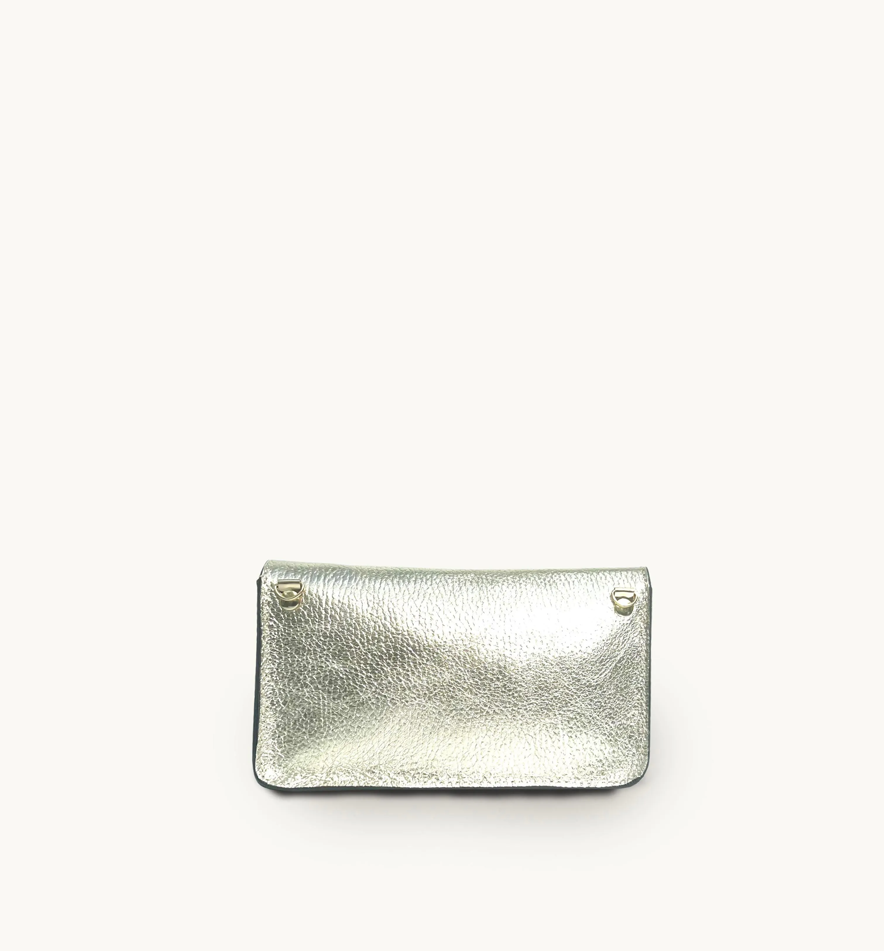 The Mila Gold Leather Phone Bag