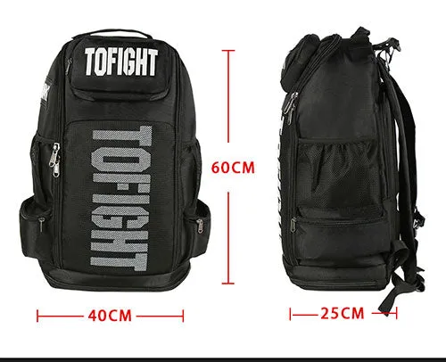 TOFIGHT TRAINING GYM SPORT BAG BACKPACK Black 60 x 40 x 25 cm