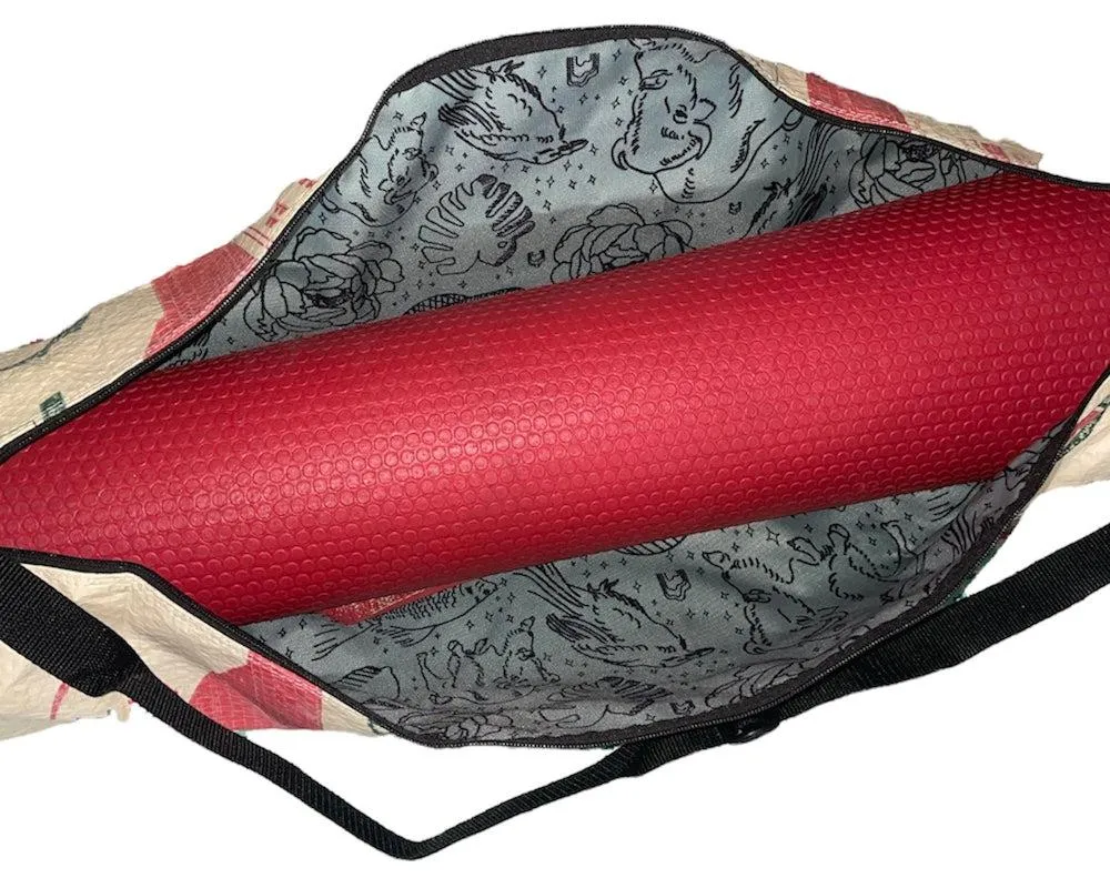 Upcycled Yoga Mat Bag-Helps Save Landfills & Gives Back!
