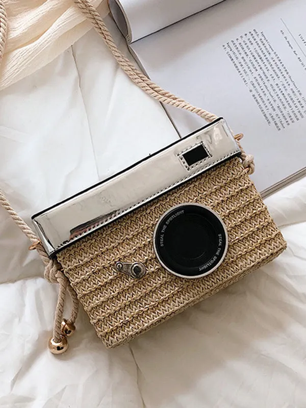 Urban Straw Weave Shoulder Bag