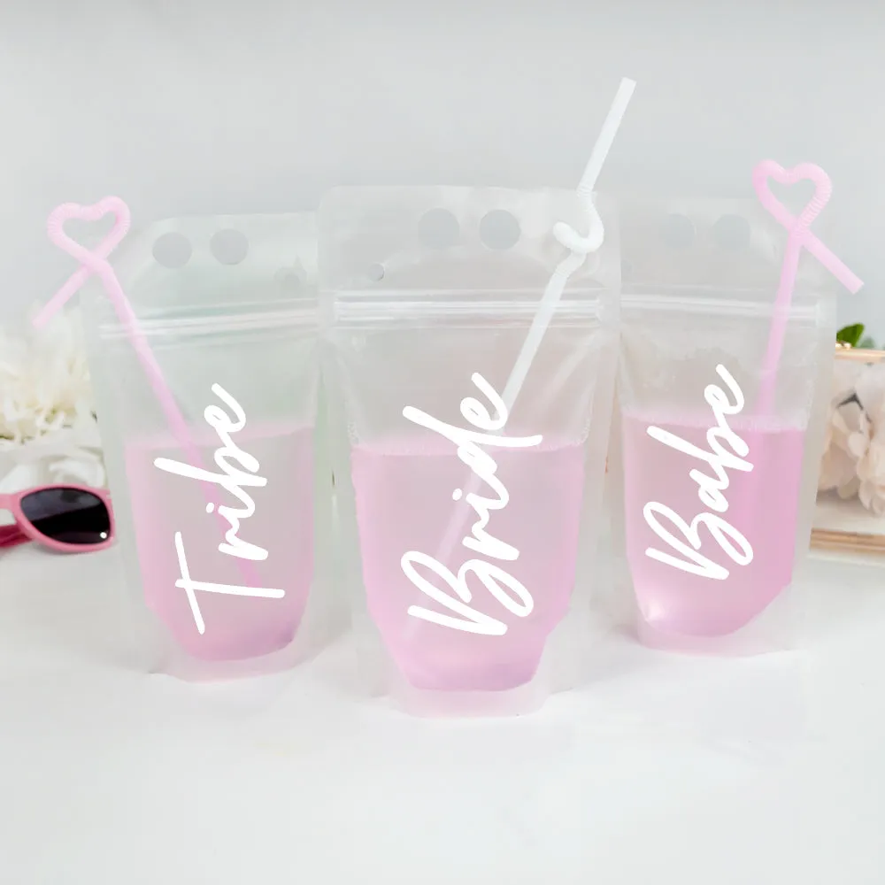 Wedding Favor Drink Pouches