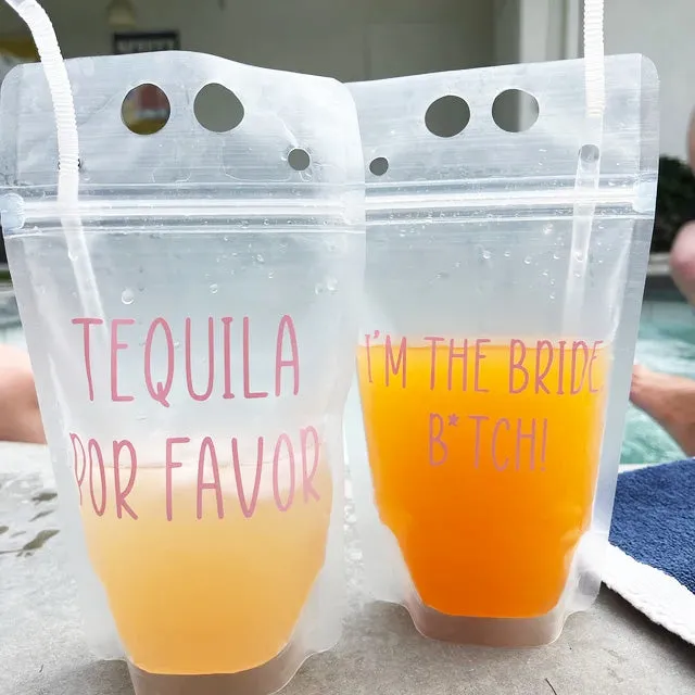 Wedding Favor Drink Pouches