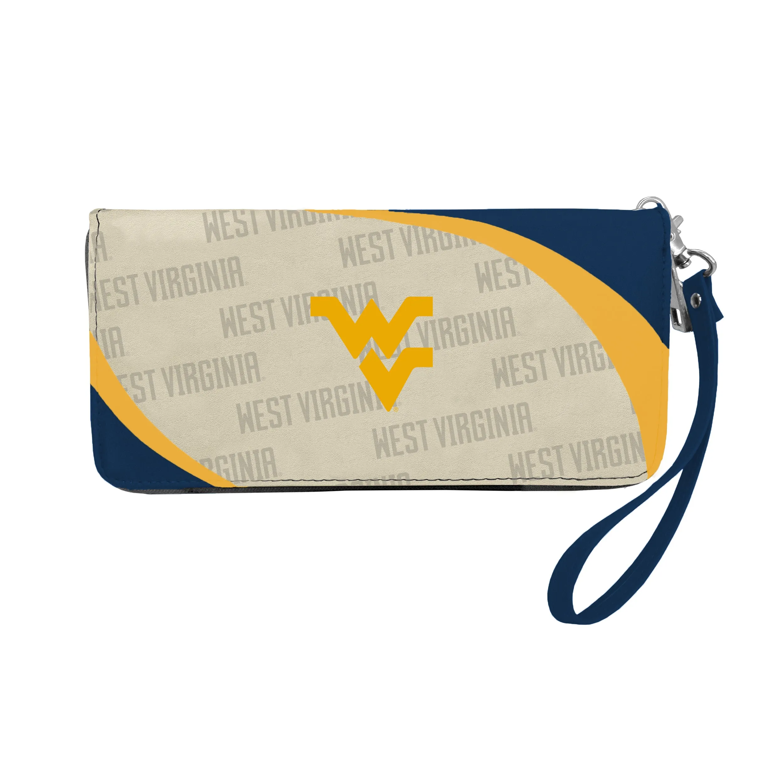 West Virginia University Curve Zip Organizer Wallet