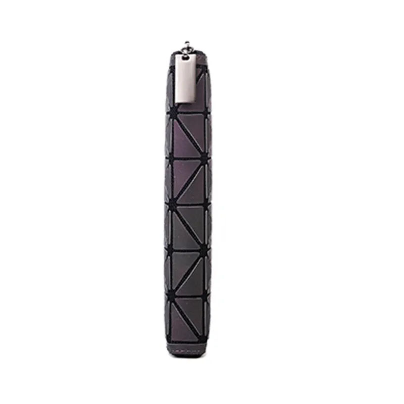Women's Geometric Lattice Luminous Wallet