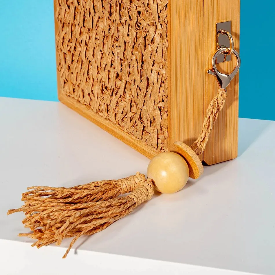 Womens Summer Retro Woven Straw Bags